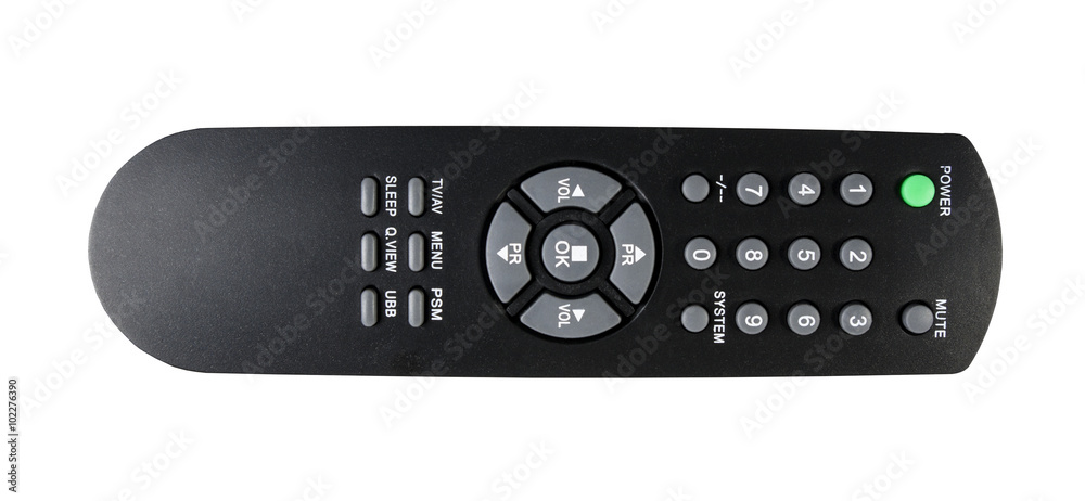 TV remote control isolated TV remote control isolated