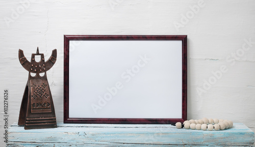 Empty frame for an inscription