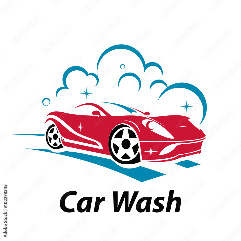 Sport Super Car Wash Cool Logo vector de Stock Adobe Stock