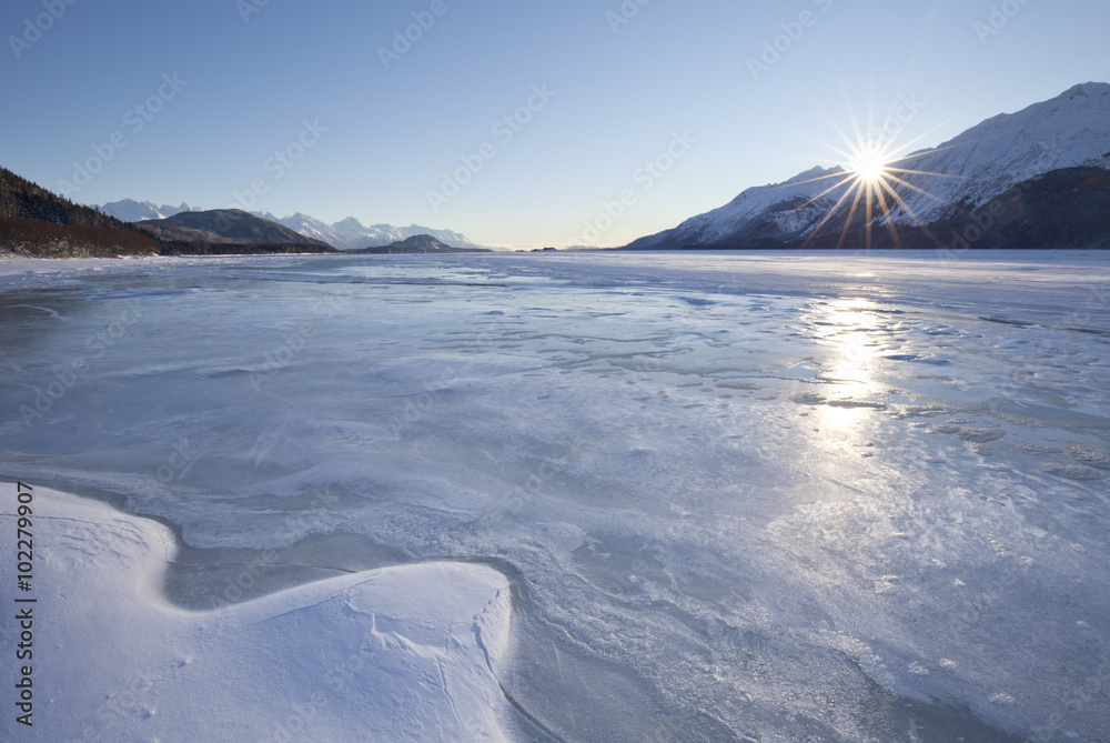 Obraz premium Frozen Sunset