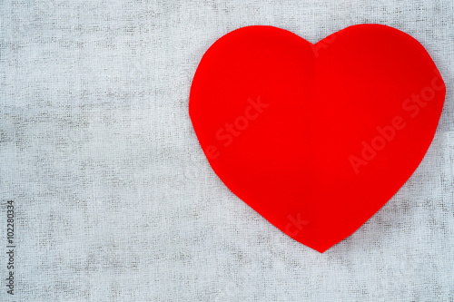 Red paper heart