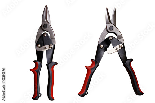 scissors isolated on white photo