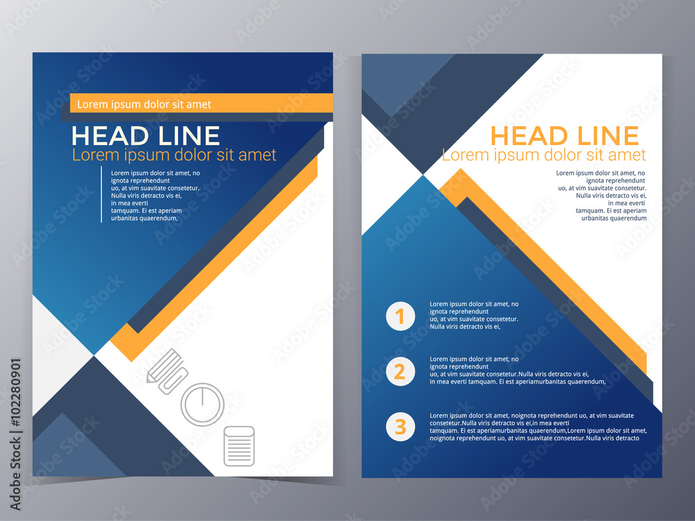 Fototapeta premium business and technology brochure design template vector