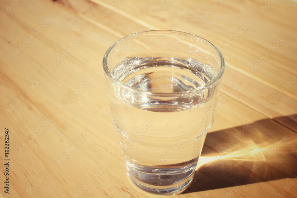 Drink water with shadow Drink water with shadow