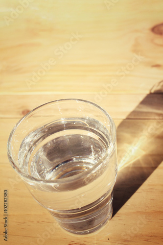 Drink water with shadow