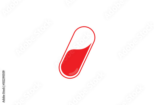  medical pill icon logo