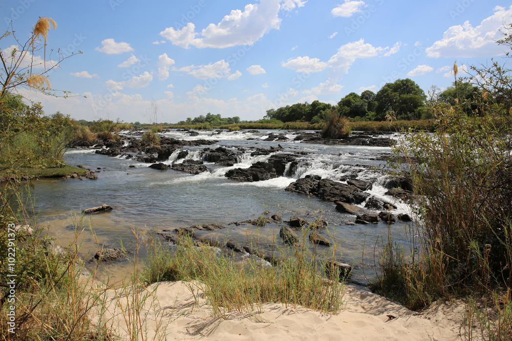 Fototapeta premium Popa Wasserfälle in Namibia 