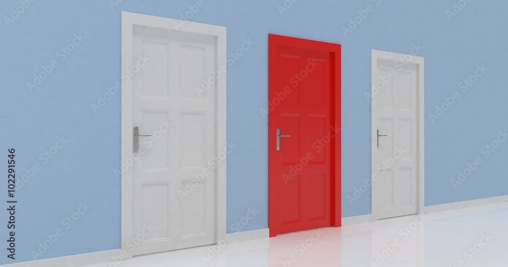 3d door render vote concept 3d door render vote concept