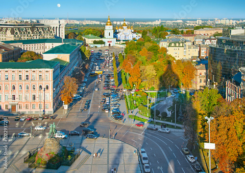 Skyline of Kiev Old Town