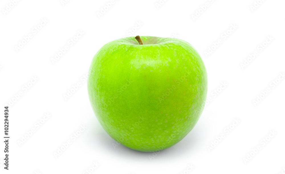 Green apple, isolated on white background Green apple, isolated on white background