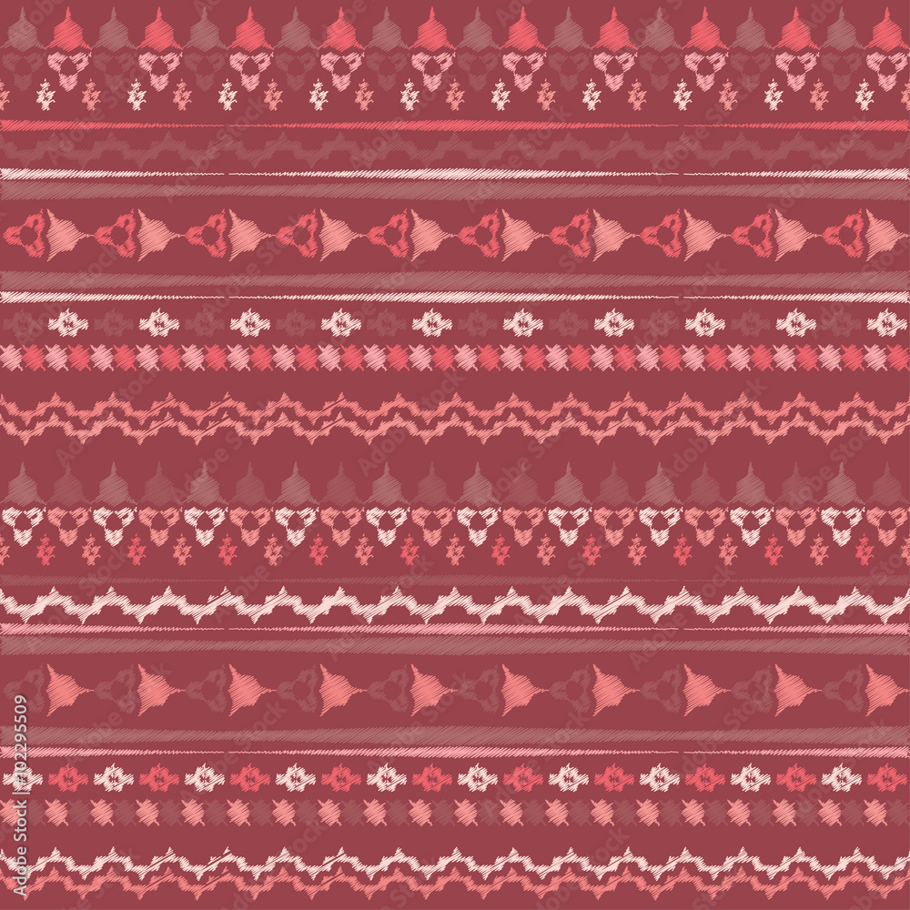 Ethnic boho seamless pattern. Print. Repeating background. Cloth design, wallpaper.