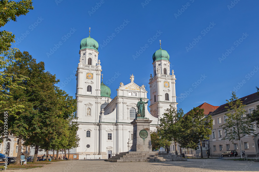 Facade of Passau Cathedral, Germany