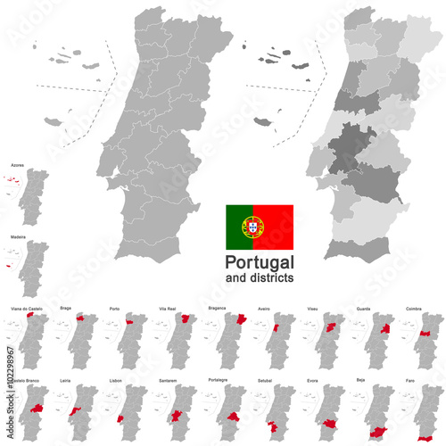 Portugal and districts photo