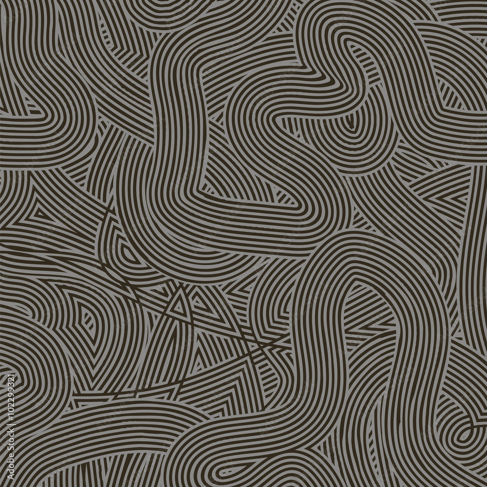 Gray Wave Line Pattern