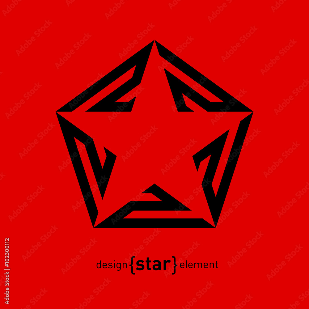 Star logo. Award icon. Logotype template. Vector illustration.