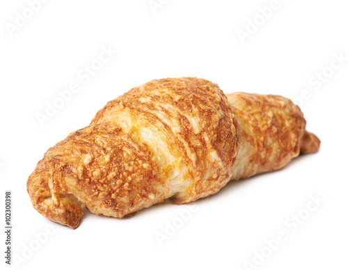 Cheese croissant isolated