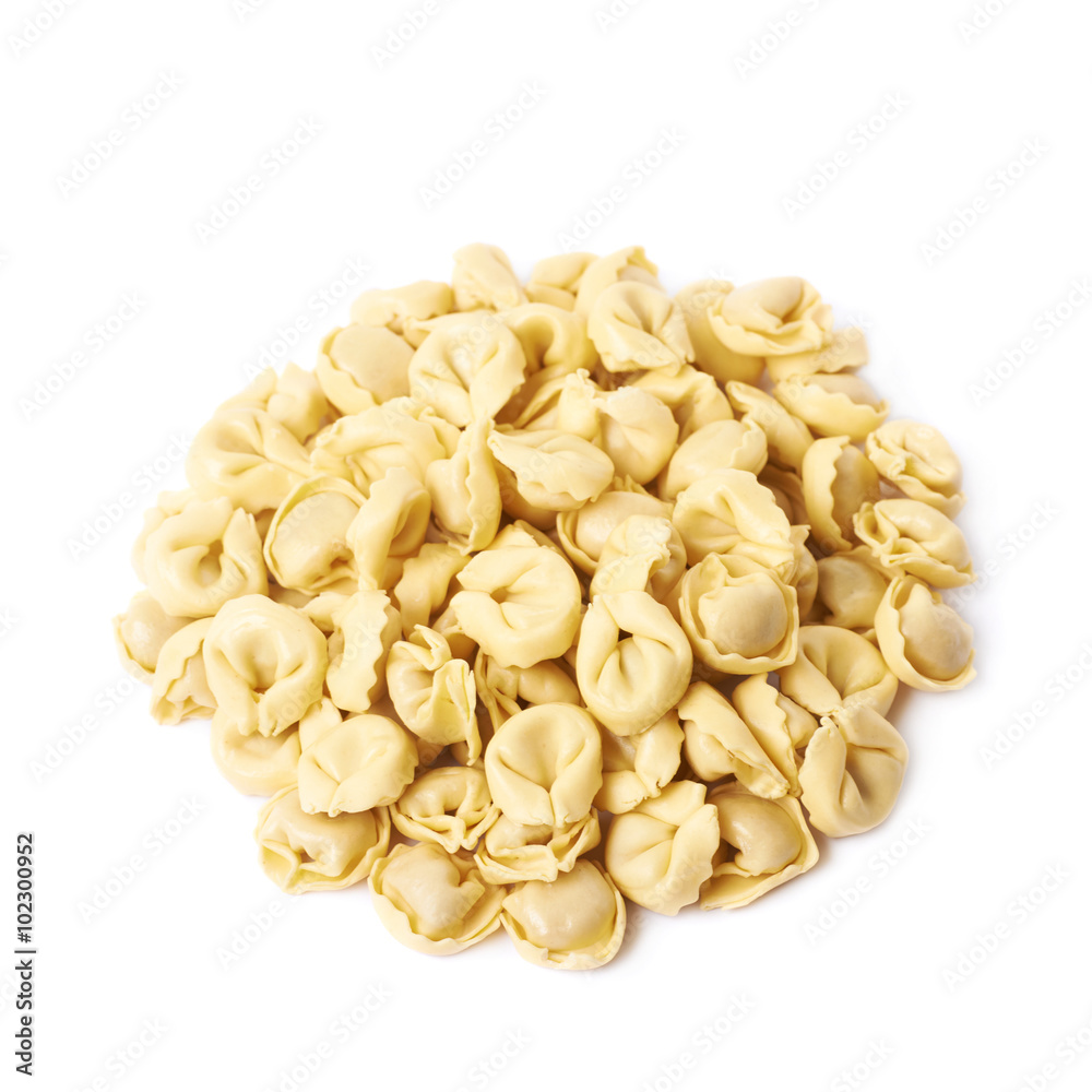 Pile of multiple ravioli isolated Pile of multiple ravioli isolated