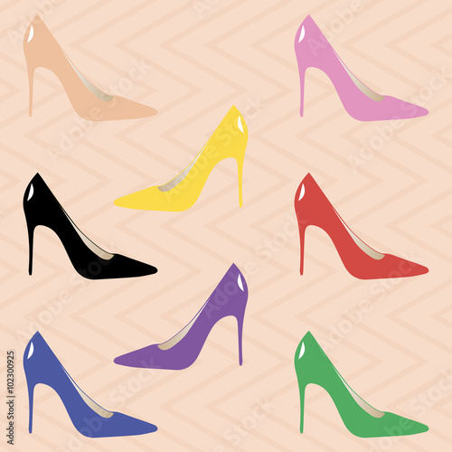 Classic high heel pumps for women