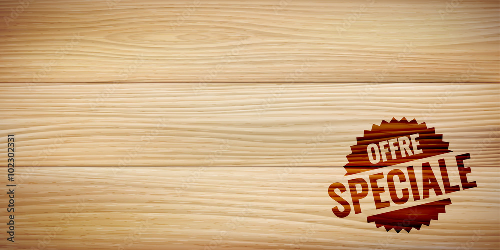 Fototapeta premium Texture de bois vectorielle 1