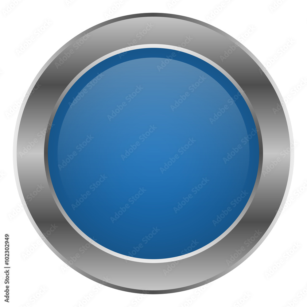 Blauer leerer Button Blauer leerer Button