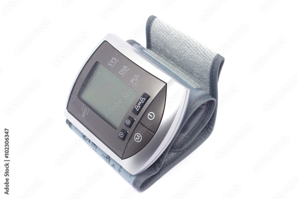 tonometer for measuring blood pressure on a white background tonometer for measuring blood pressure on a white background