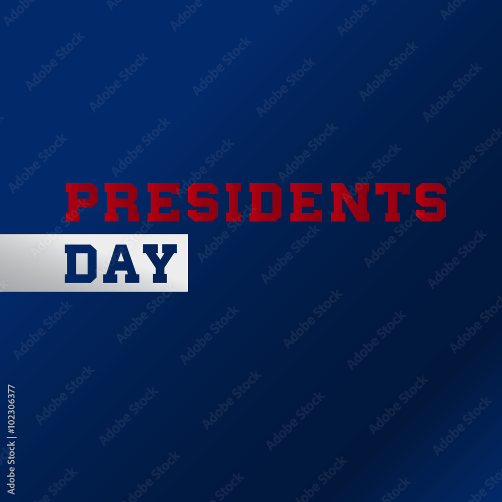 Presidents day banner. United States of America USA. Vector illustration.