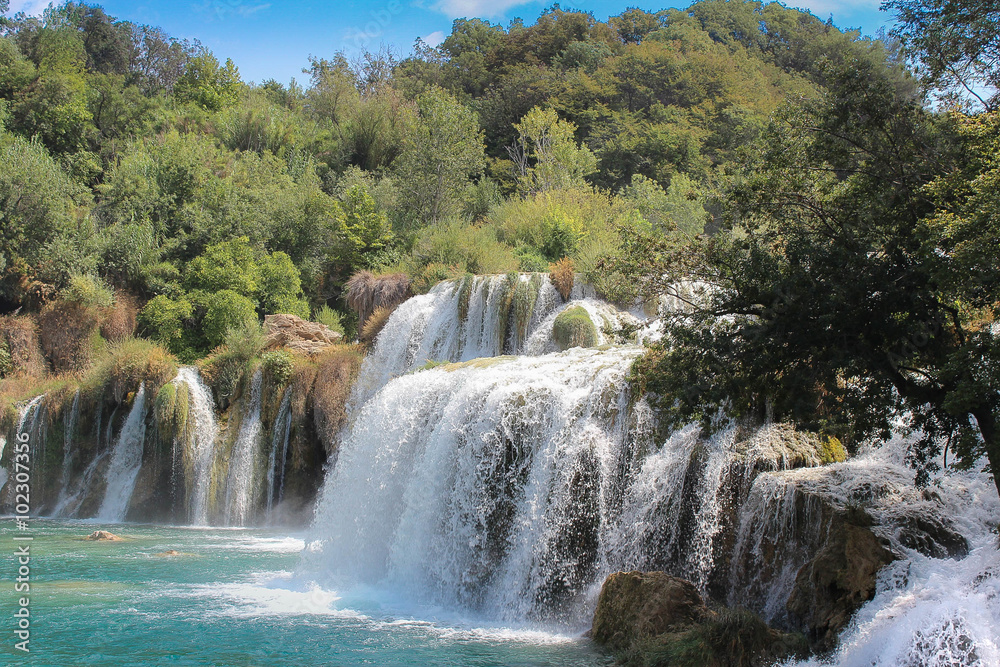 Fototapeta premium Krka Wasserfälle Kroatien 