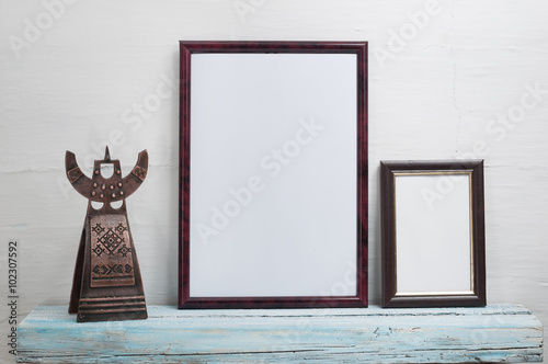 Empty frame for an inscription