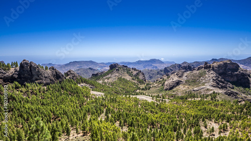 Kanarische Insel Gran Canaria im bergigen Inland