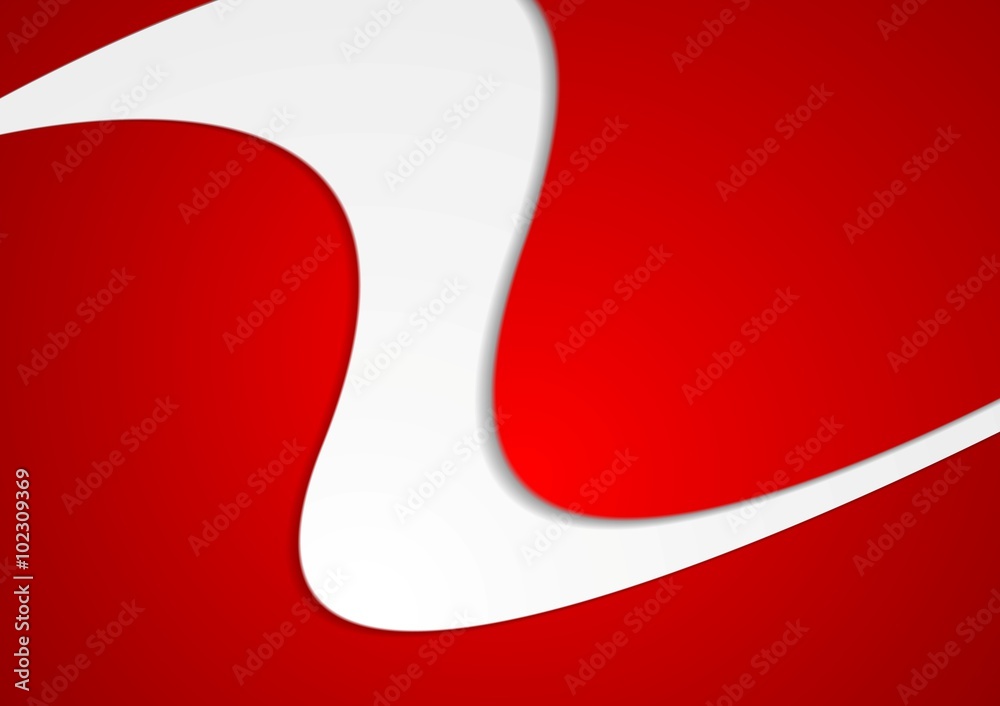 Abstract red wavy brochure corporate design Abstract red wavy brochure corporate design