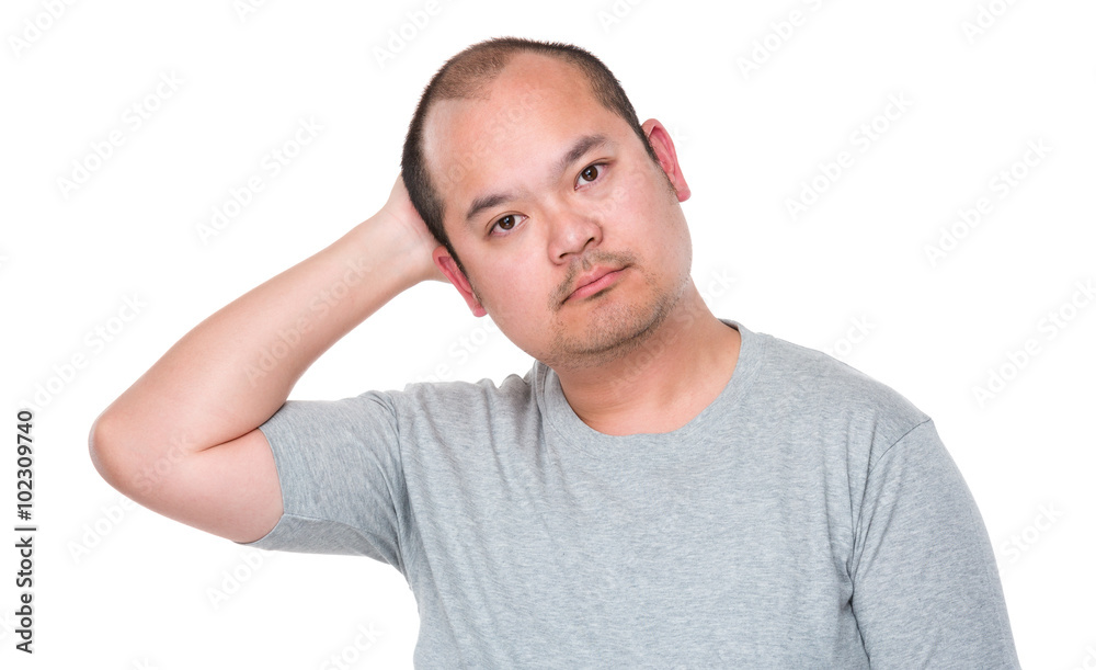 Man feeling confused Man feeling confused
