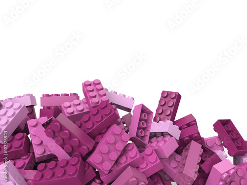 toy plastic bricks backgrou...