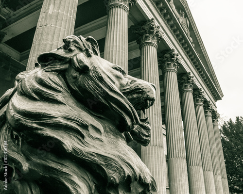 Lion statue, Bristol photo