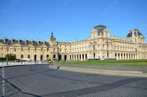 Paris - The Louvre Museum. Louvre is one of the biggest Museum in the world, receiving more than 8 million visitors each year.