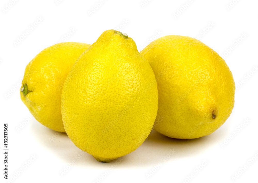 Fresh lemon isolated on white Fresh lemon isolated on white