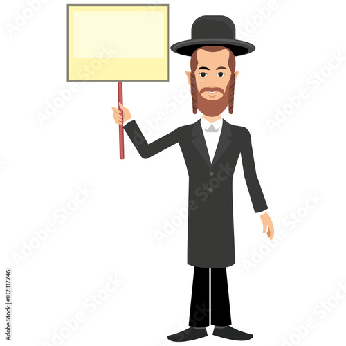 rthodox jew,hassid,rabbi,with Payot and Kippah
