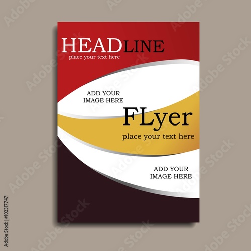 Design template for your business. Flyer.