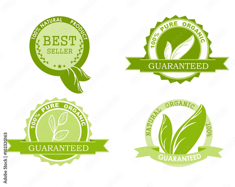 Set of quality guarantee icons Set of quality guarantee icons