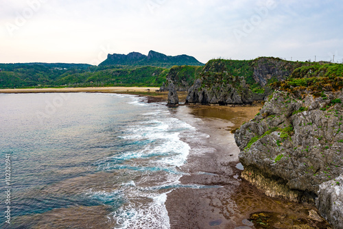 Sea, coast, seascape. Okinawa, Japan, Asia.
