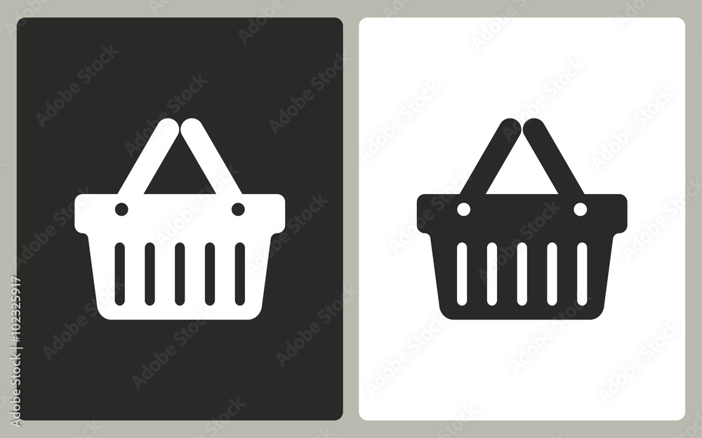 Shopping basket - vector icon. Shopping basket - vector icon.