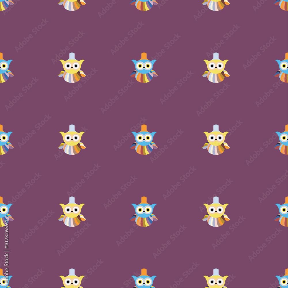 Seamless decorative vector background with owls. Print. Repeating background. Cloth design, wallpaper. Seamless decorative vector background with owls. Print. Repeating background. Cloth design, wallpaper.