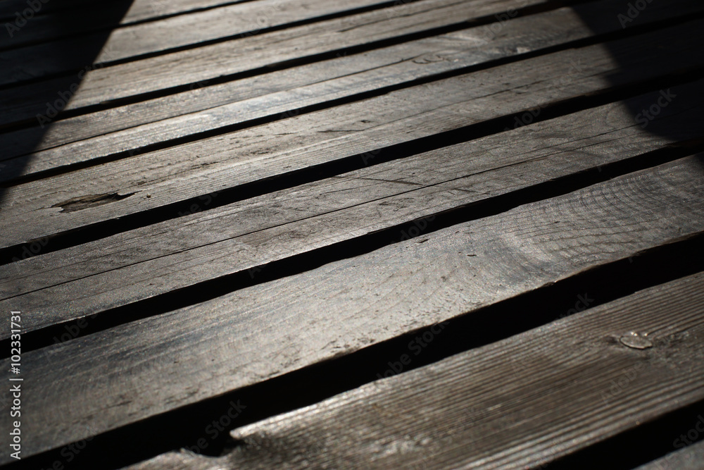 Old wooden board made up of wooden slats Old wooden board made up of wooden slats