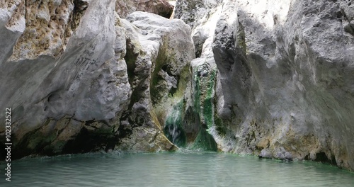 Hot Spring near Pangururan on Lake Toba, Indonesia