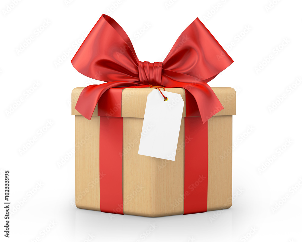 Obraz premium red gift box