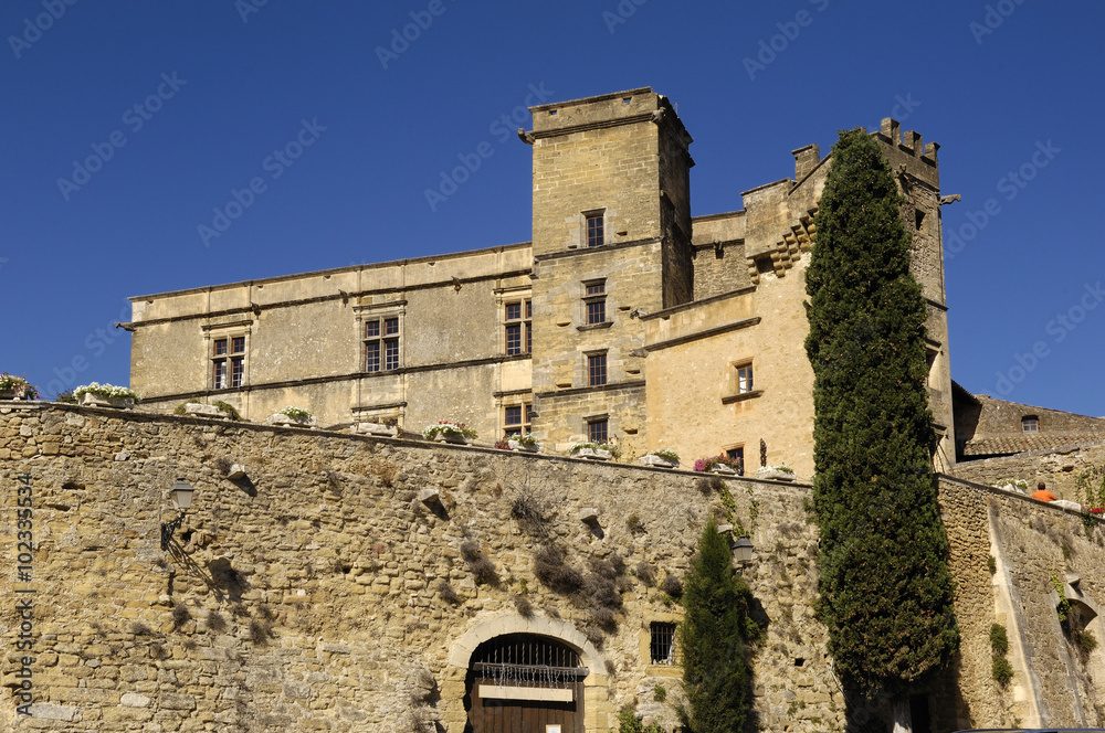 Castle of  Lourmarin, Provence Alpes, Cote d’Azur, France