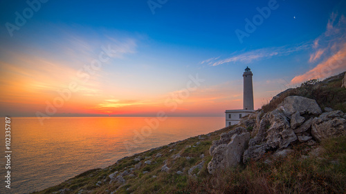 L'alba dal Faro della Palascia