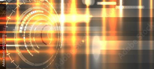 Futuristic light technology background