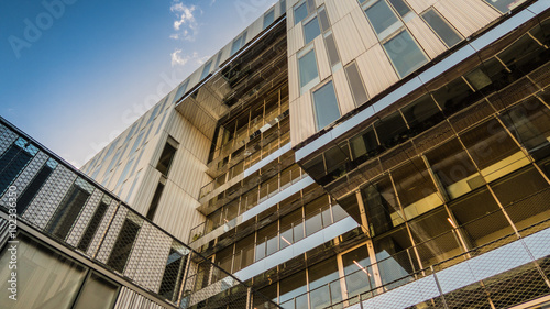 Bilde på lerret Bureau de l'architecture urbaine du quartier des affaires