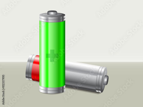 Battery life vector illustration