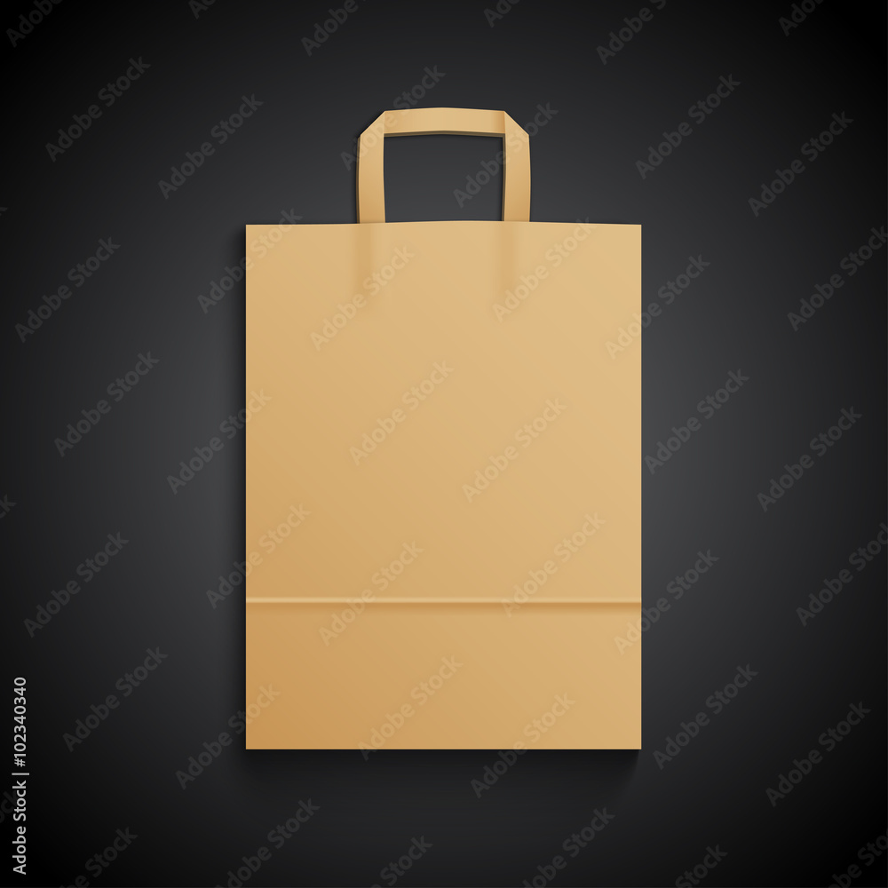 Brown paper Bag Mockup for branding Brown paper Bag Mockup for branding